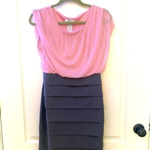 Dress pink & gray